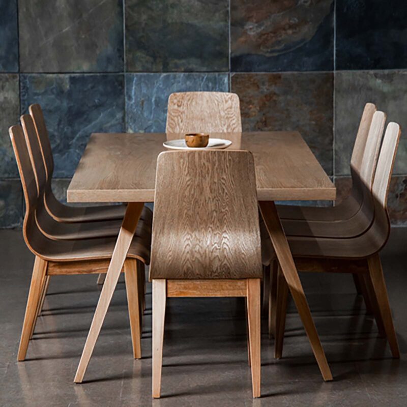 modern design elena dining table and elena dining chairs