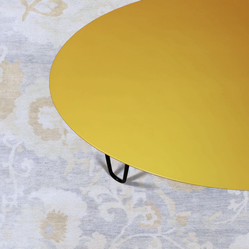 aranet Yellow oval coffee table