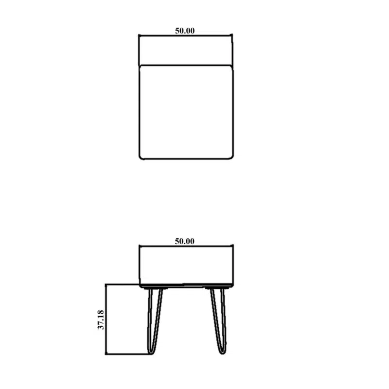 Aranet Square Coffee Table size