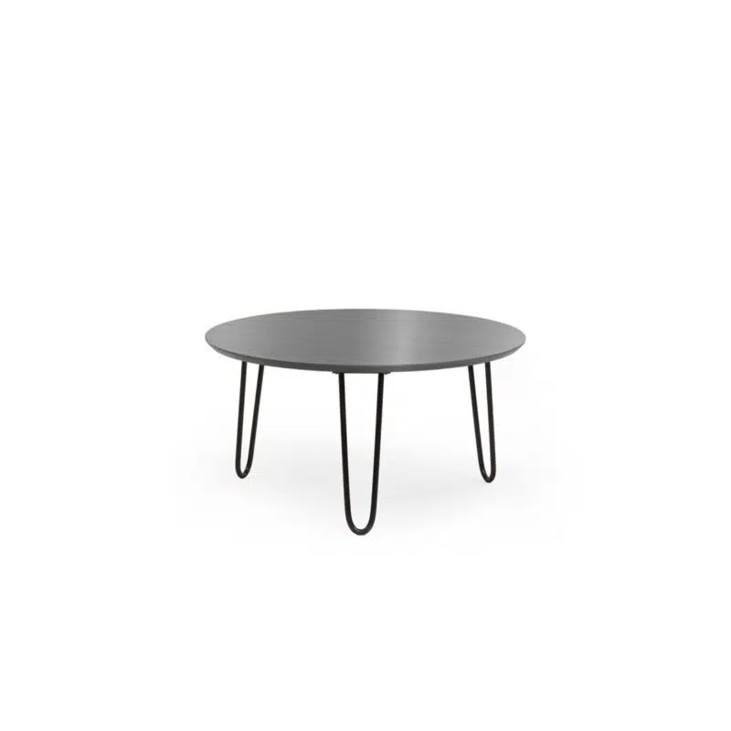 aranet gray round coffee table