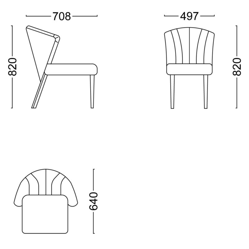Sadaf Chair Size