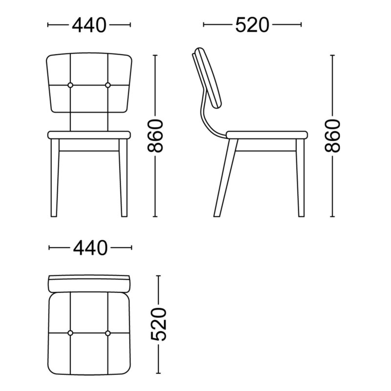 Smile Chair Size