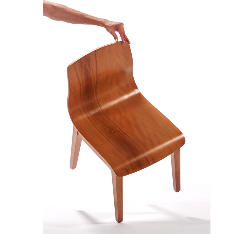 beautiful unique modern wood dining chair elena