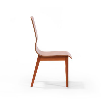 unique high back modern dining chair wooden