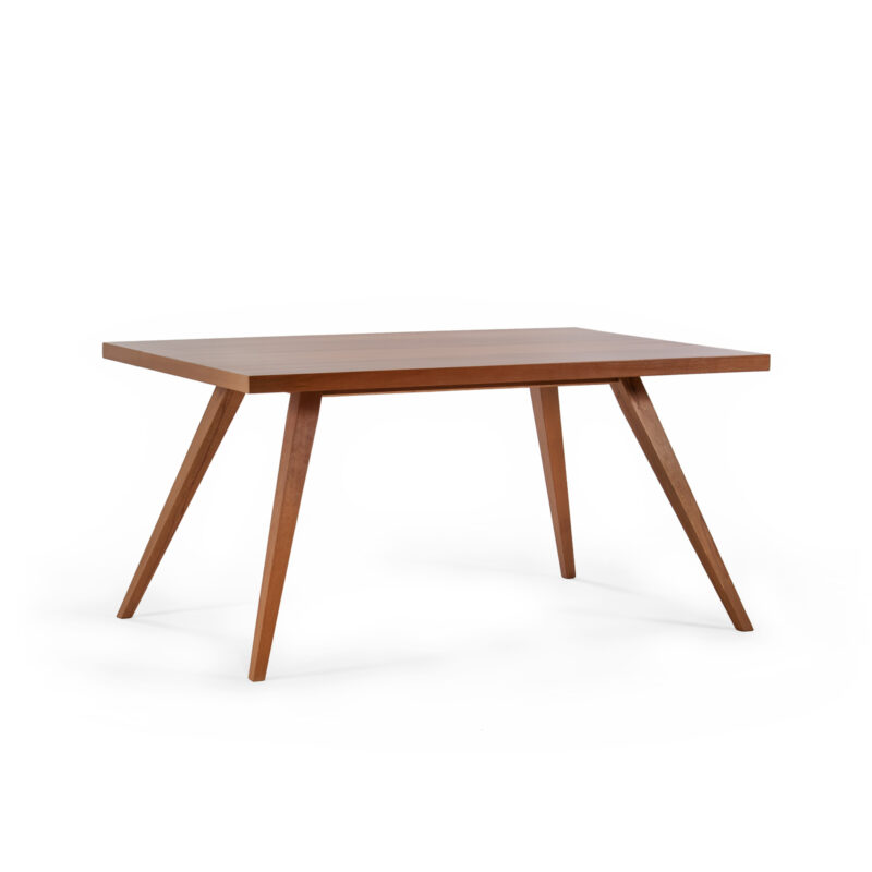 elena modern dining table wooden white background