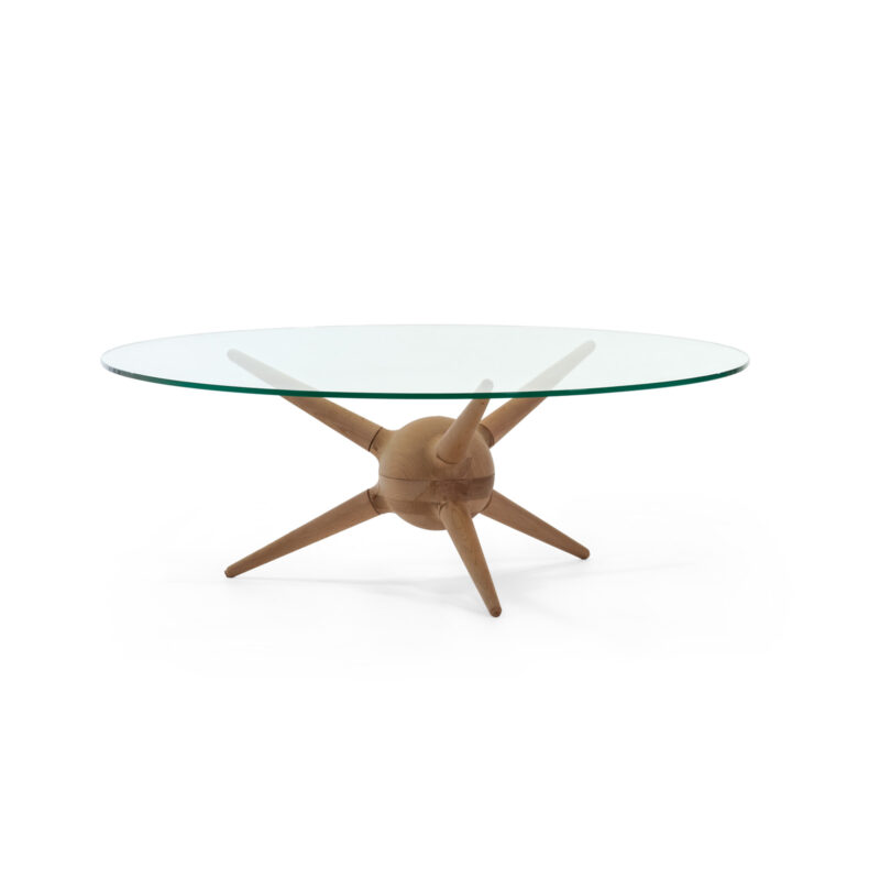 unique coffee table round solid wood top glass