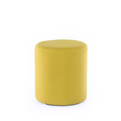 line pouf in yellow