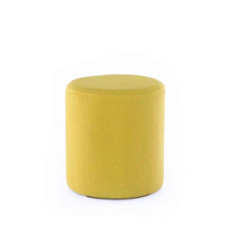 pouf line en jaune