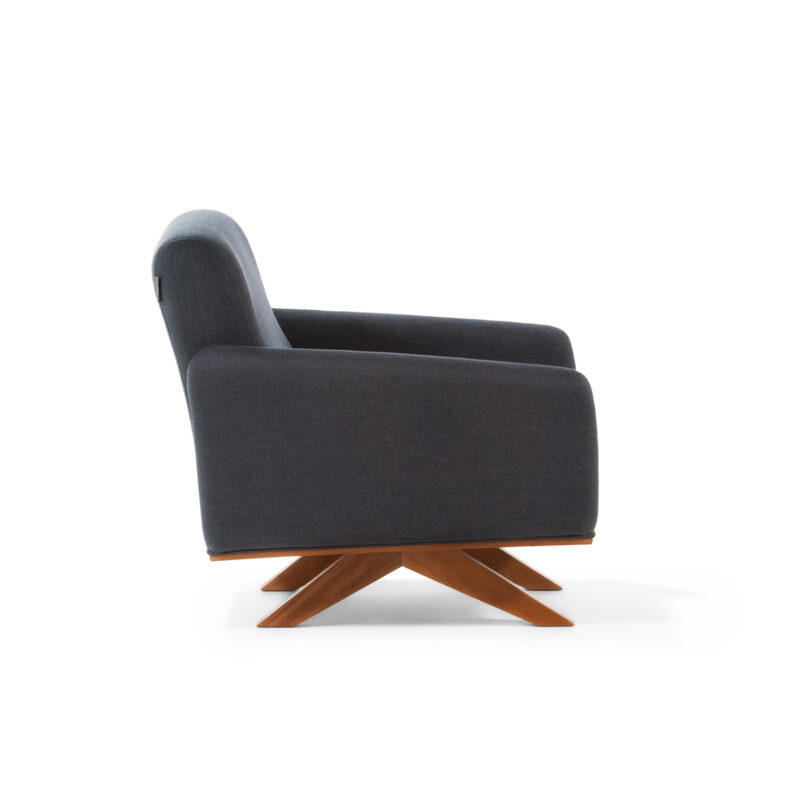modern armchair with unique design legs