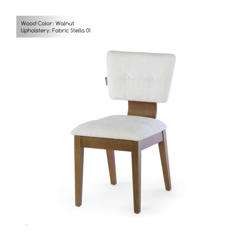 white dining chair solid wood modern