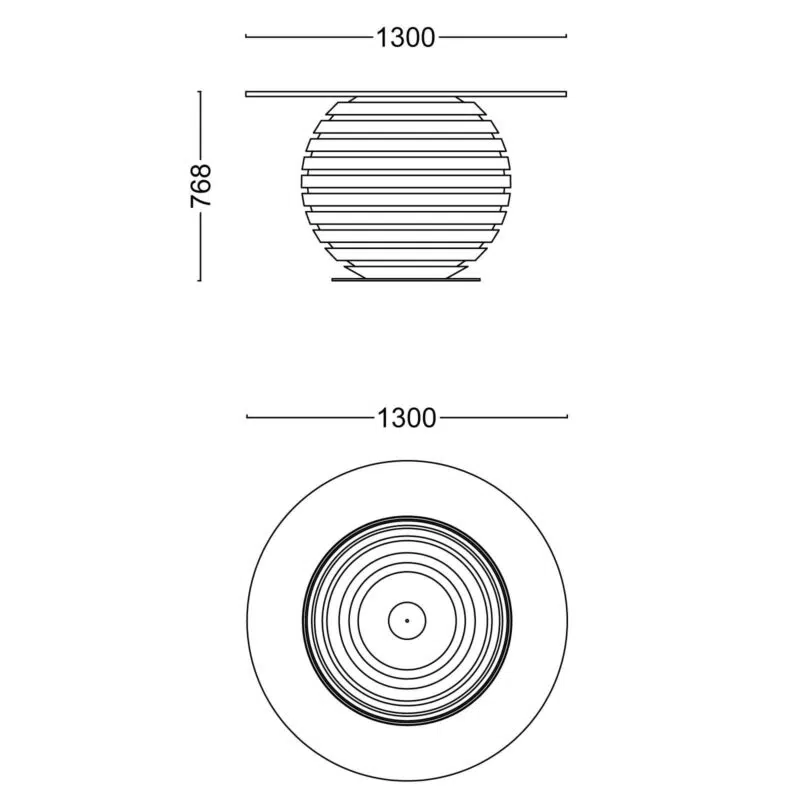 taille du globe terrestre