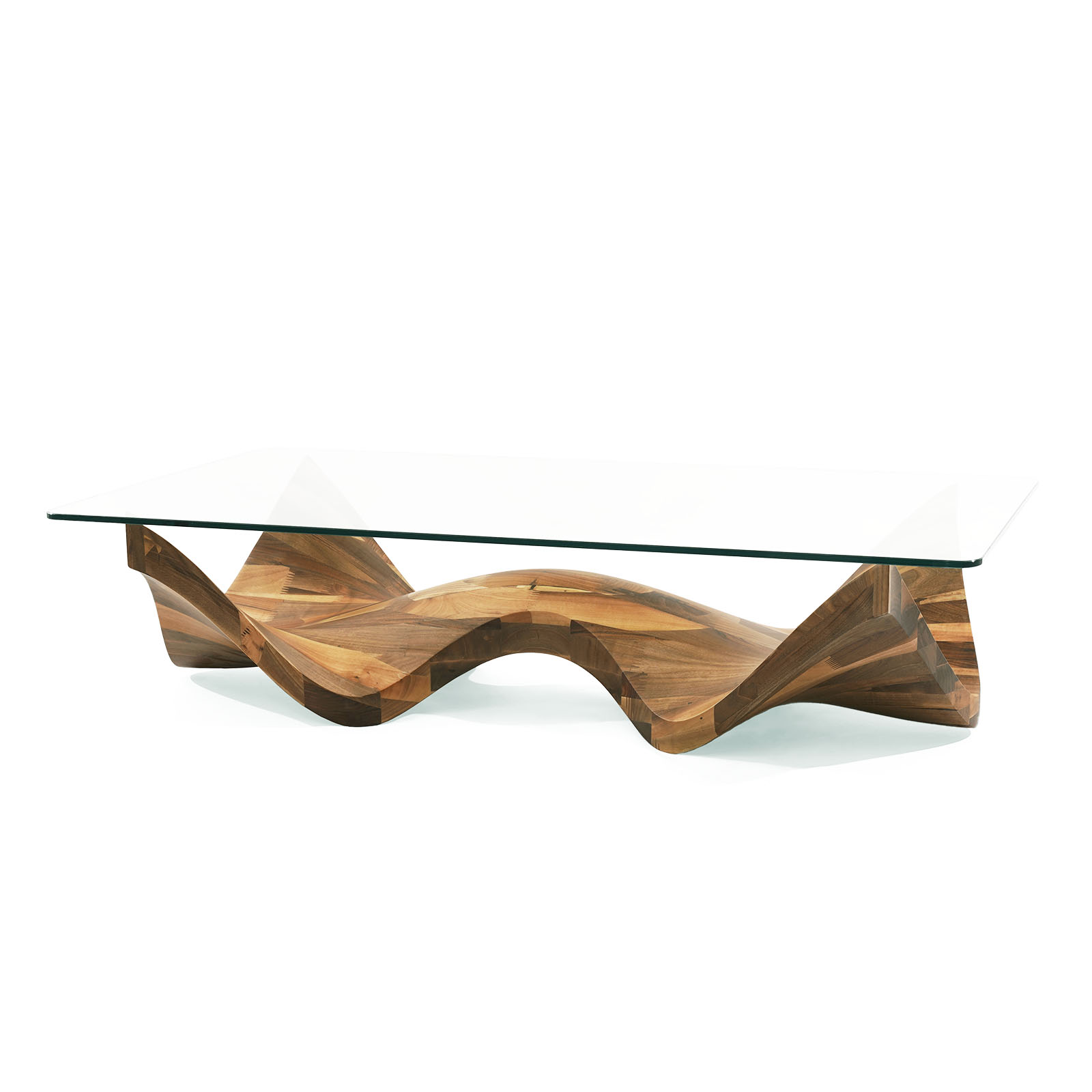 cartilla luxury walnut wood coffee table unique modern design
