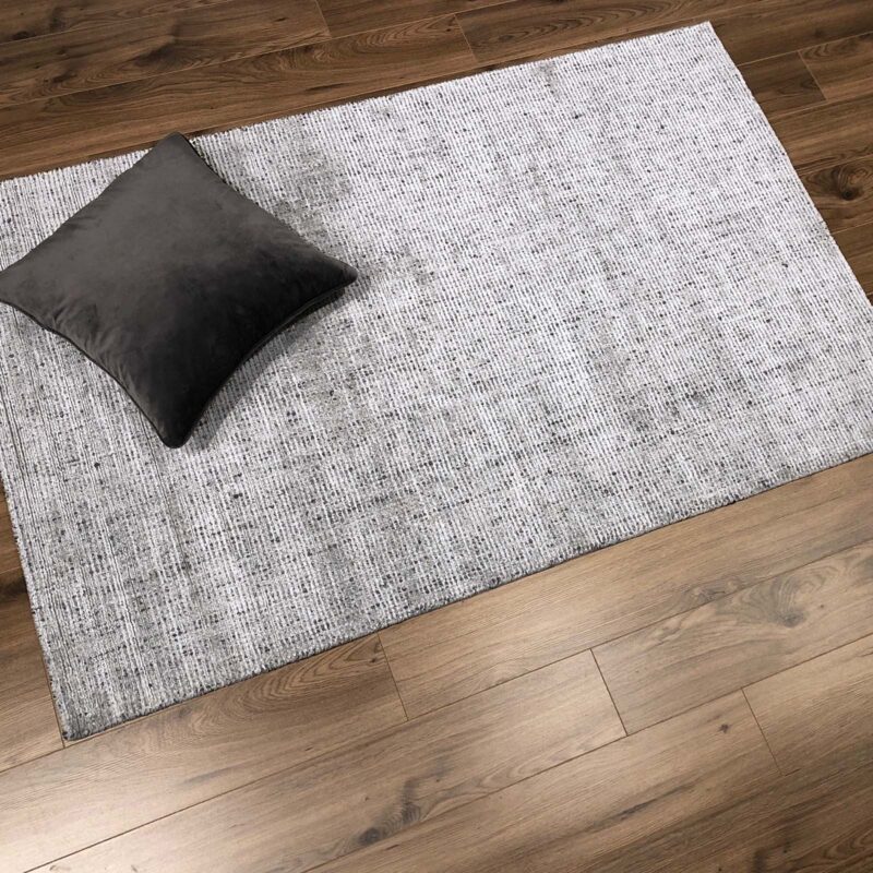 arco silver handmade area rug