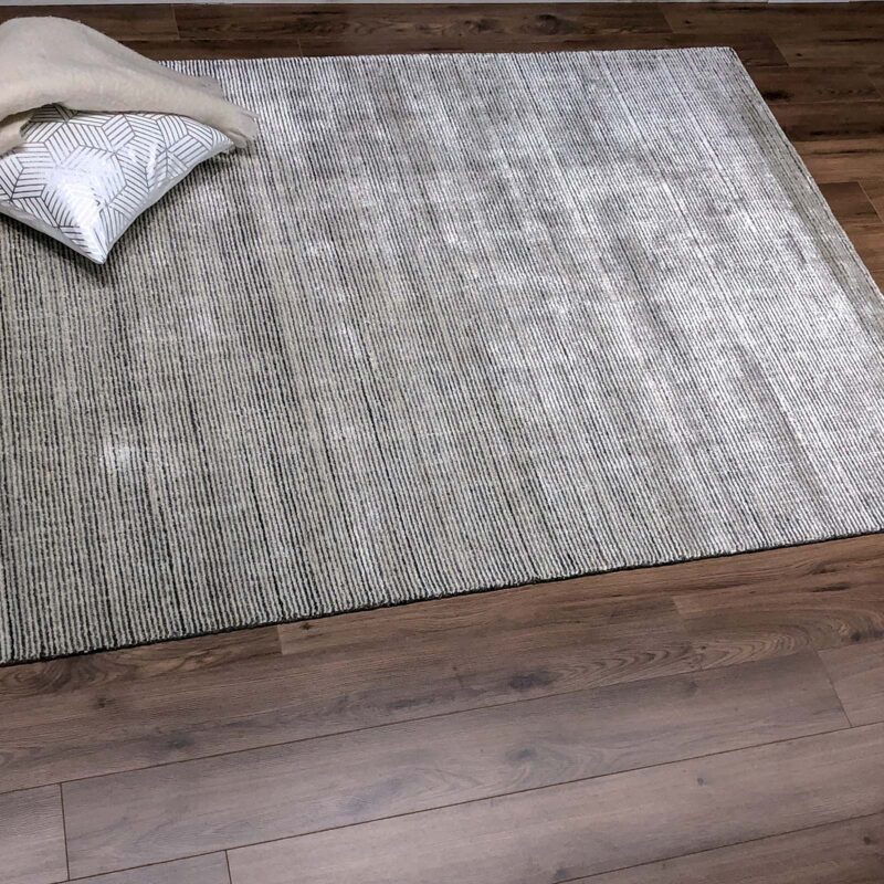 elen grey handmade area rug