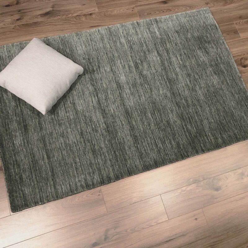 lora granite green handmade area rug