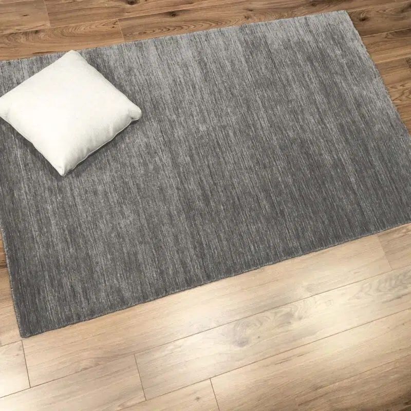 lora grey handmade area rug