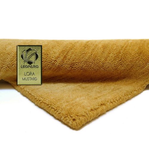 lora mustard tapis fait main léopard