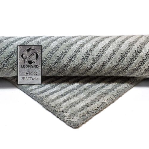 natco seafoam handmade area rug leopard