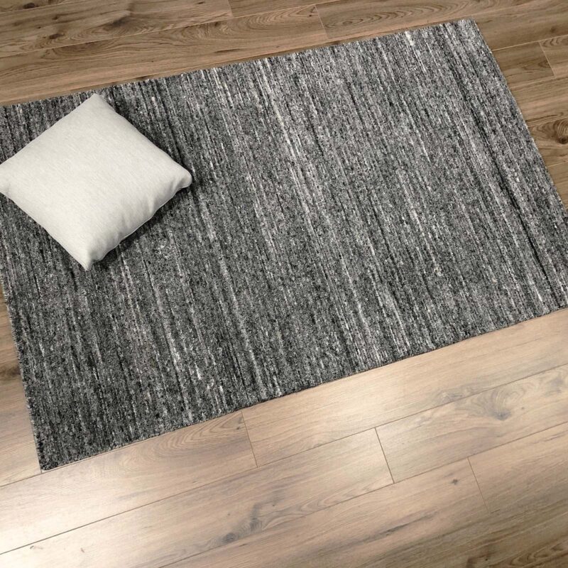 ziko frosty grey handmade area rug