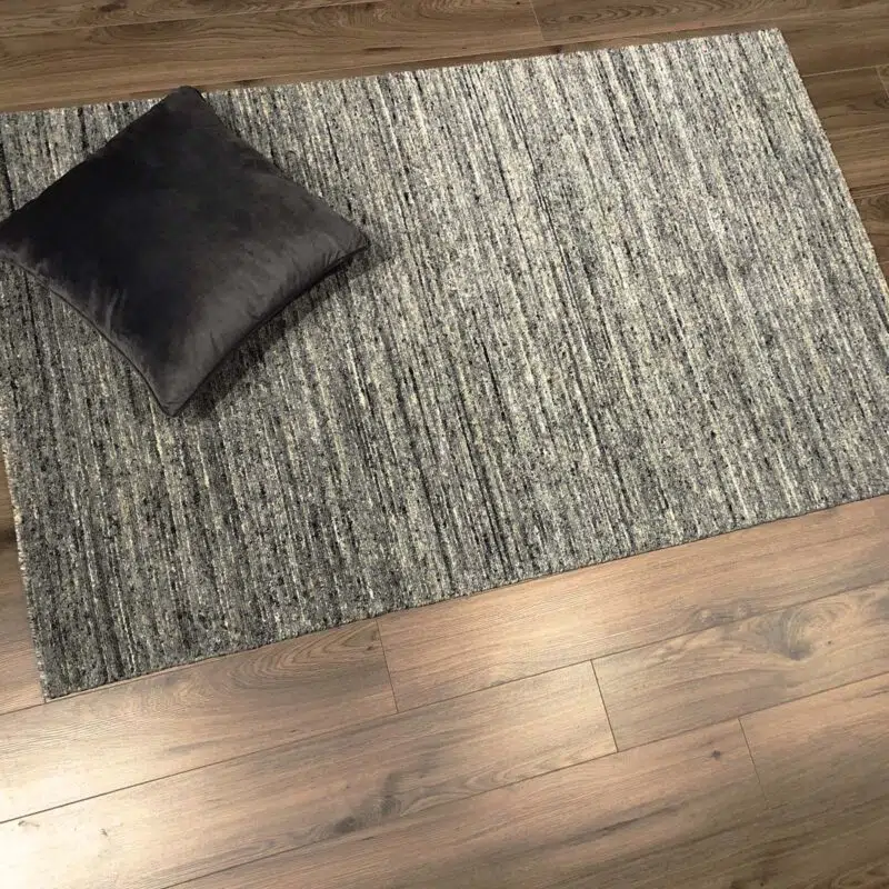 ziko silver grey handmade area rug