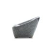 Contemporary gray lounge chair side view on white background by LEOPARD Furniture, Canada's luxury interior design leader.