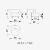bon bon cute white armchair top view