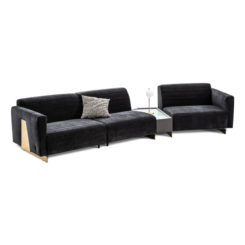 heritage modular sofa customizable quilted upholstery