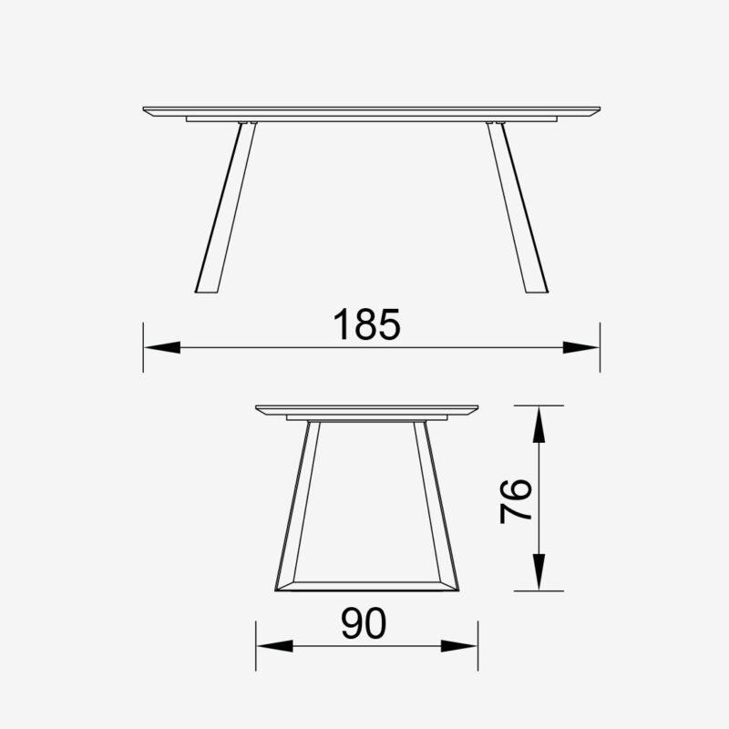 luis s dining table blue print table dimensions
