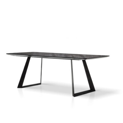 toronto black marble rectangular modern design dining table