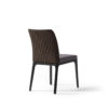 black leather dining chair