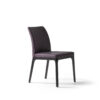 black leather dining chair