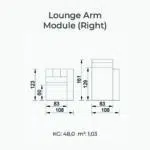 Lounge Arm Module (Right)