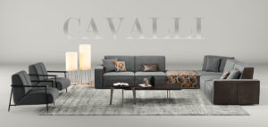 Cavalli Modular Sofa - Customizable Fabric Options - in a Modern Living Room