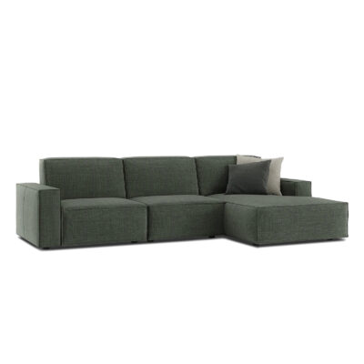 Cavalli modular sectional couch cubic design in brown fabric