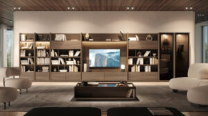 Luis Modular Storage System showcased in a modern living room with sleek design elements