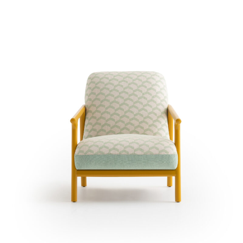 Charming Boboli Tofita Armchair - Cute Design, Yellow Wood Accents