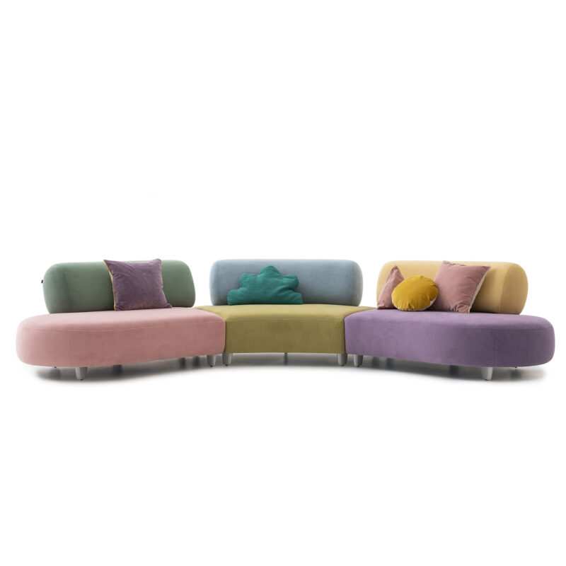 bon bon dragee modular sofa colorful