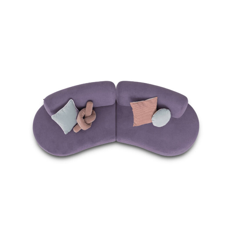 bon bon purple lila modular sofa