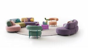 colorful living room set