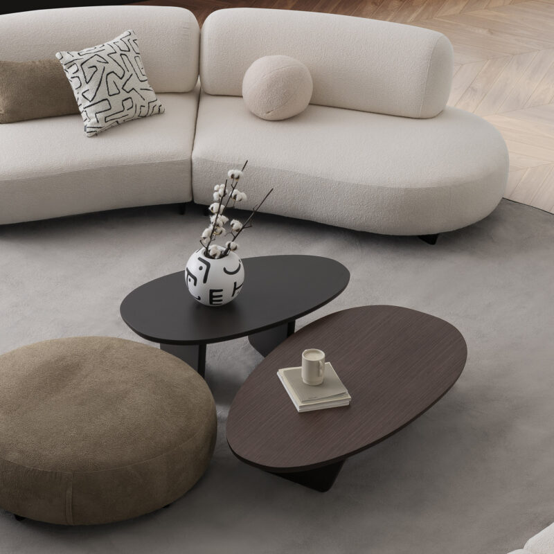 Clean and sophisticated design of the Barcelona Coffee Tables