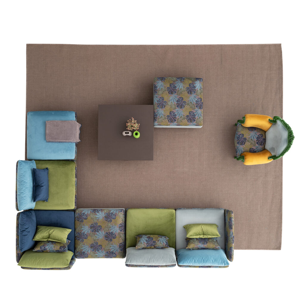 Colorful Modular Sectional Sofa, Fox Amazon LEOPARD Furniture