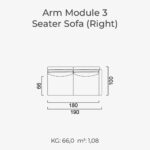 Arm Module 3 Seater Sofa (Right)