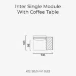 Module unique Inter avec table basse