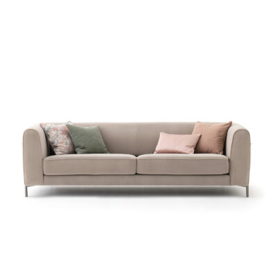 amour sofa ivory color front view