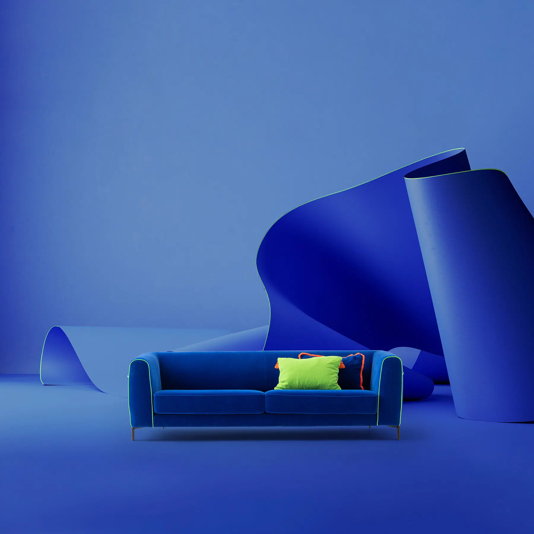 beautiful dark blue sofa - Amour iyot