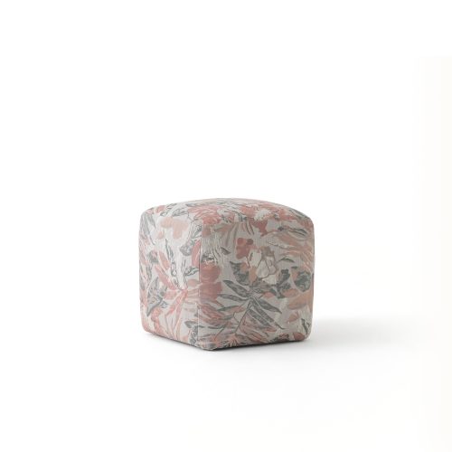 ottoman california cube avec un revêtement artistique coloré