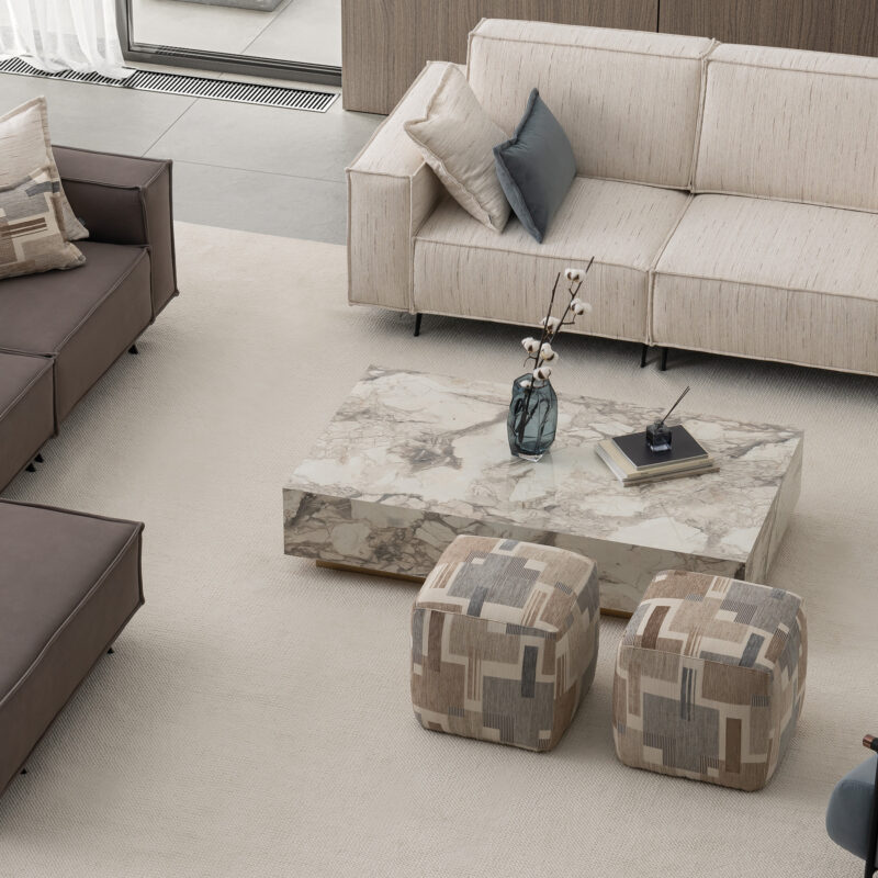 cube living room design warm modern contemporary