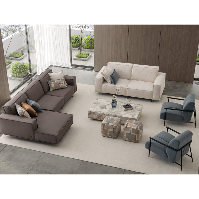 cube living room design warm modern contemporary