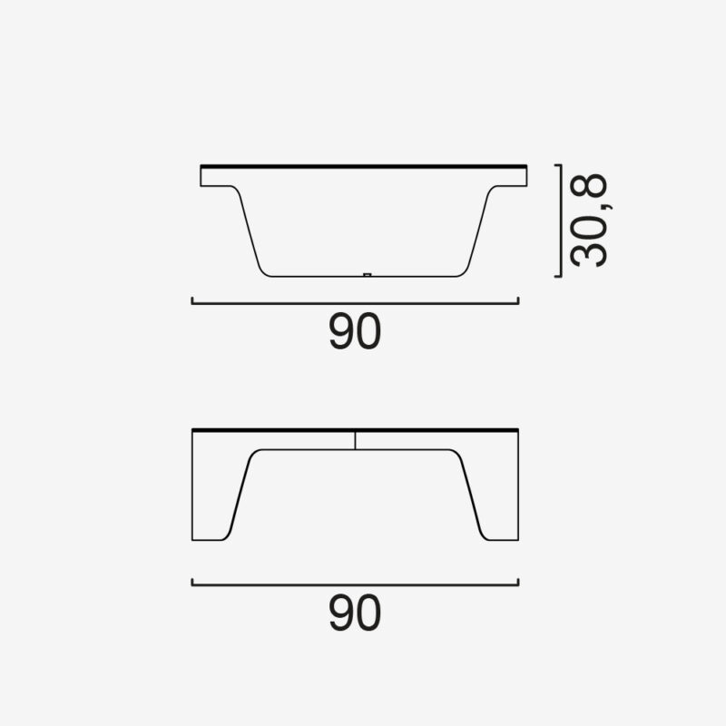 element coffee table dimensions