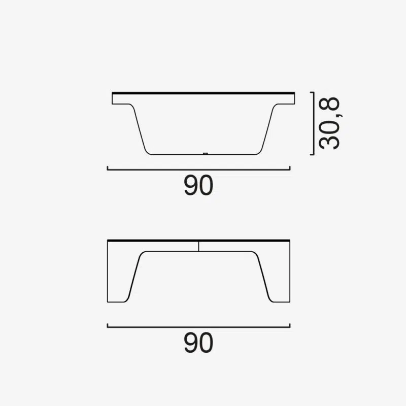 table basse element dimensions